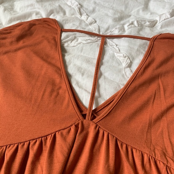 Burnt Orange Flowy Top - Picture 5 of 5